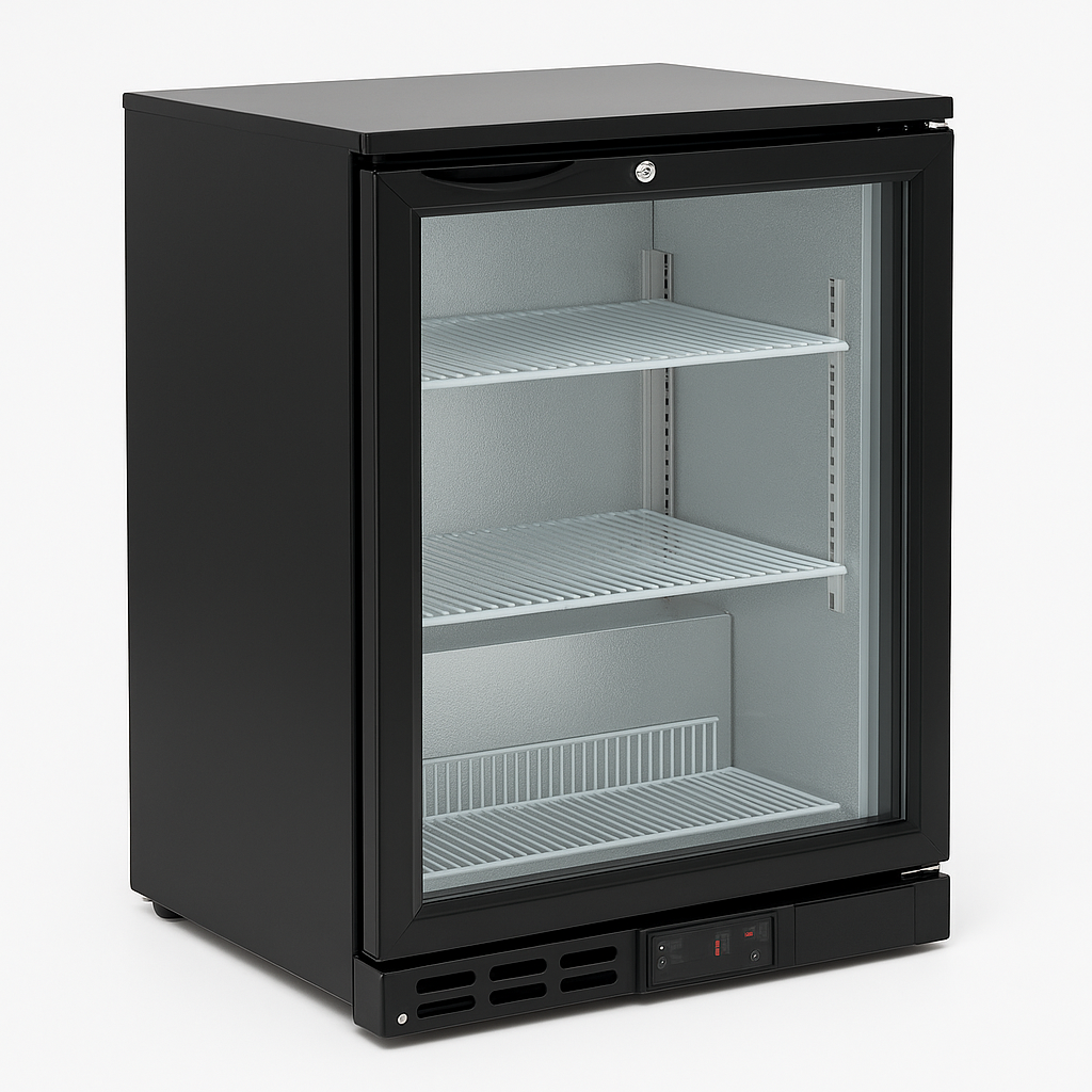 Blizzard Low-Height Single-Door Bottle Cooler Side View
