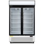BLIZZARD Double‑Door Hinged Glass Display Merchandiser –  630 L front view on a white background