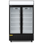 BLIZZARD  Double‑Door Hinged Glass Display Merchandiser – 900 L - front view on white background