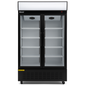 BLIZZARD Double‑Door Sliding Glass Display Merchandiser –  630 L front view on white background