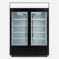 BLIZZARD  Double‑Door Sliding Glass Display Merchandiser – 900 L front view on a white background