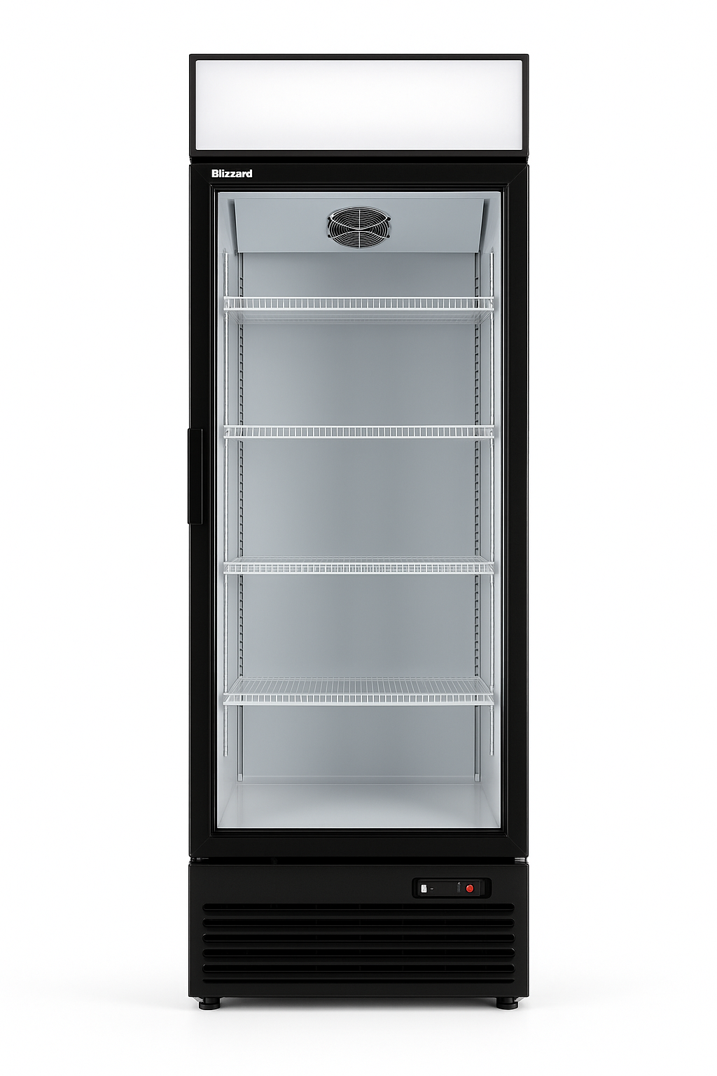 BLIZZARD GD350 Single‑Door Glass Display Merchandiser front view on white background