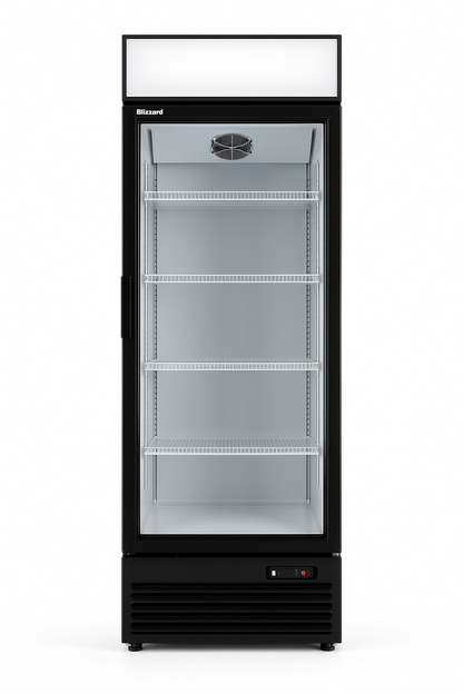 BLIZZARD GD350 Single‑Door Glass Display Merchandiser front view on white background