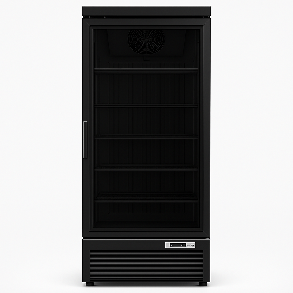 BLIZZARD Single‑Door Glass Display Chiller front view on a white background