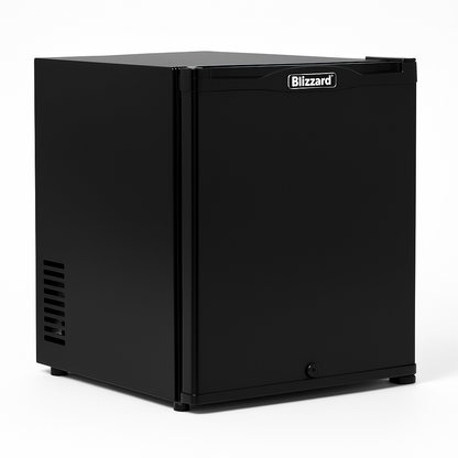 BLIZZARD Single Solid Door Mini Bar Side view on a white background
