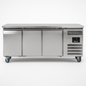 BLIZZARD Triple Hinged Door Counter Freezer With Upstand front view on a white background
