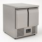 Blizzard  Compact  Double‑Door Counter Refrigerator - 240 L, Stainless Steel on a white background